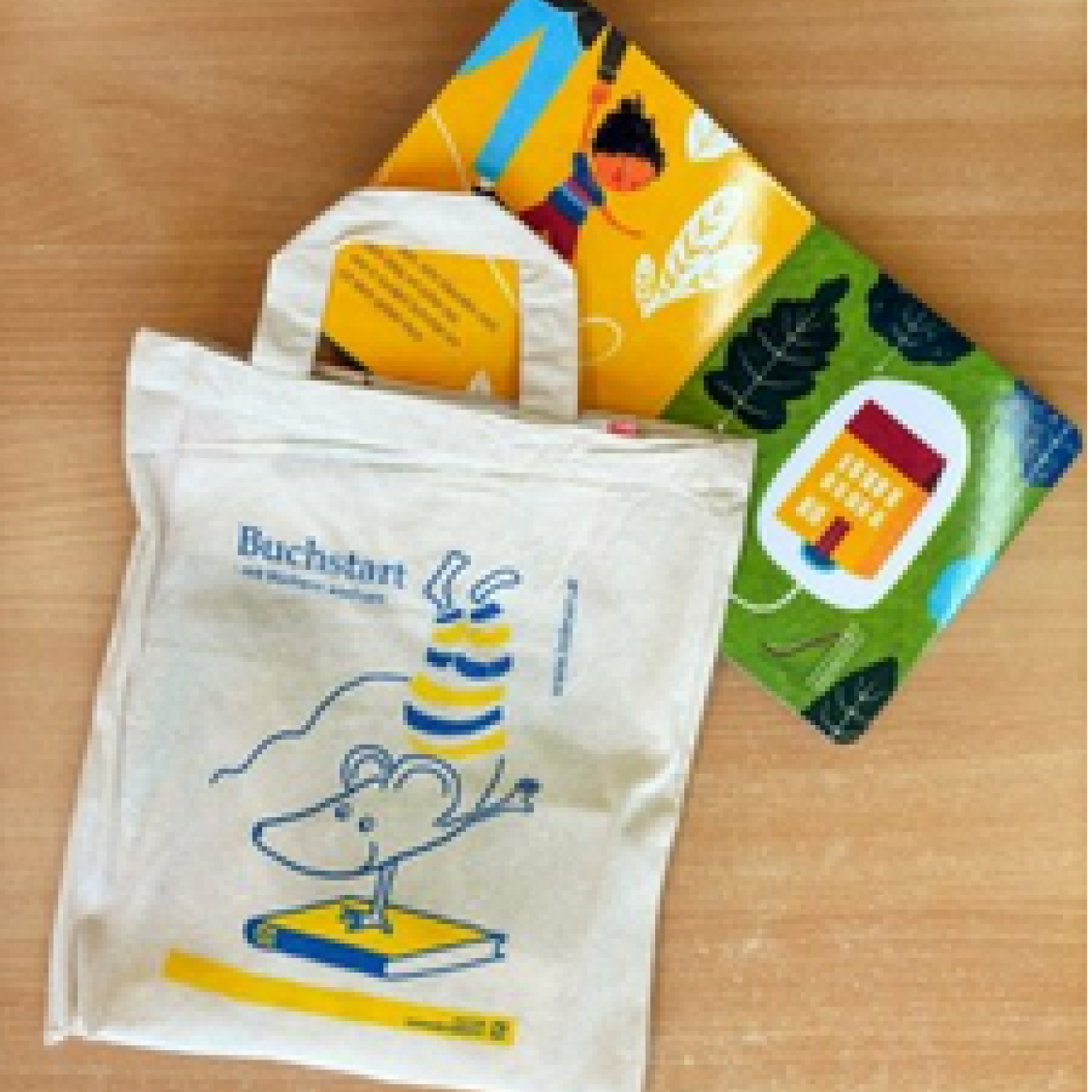 Buchstartstofftasche, Bilderbuch